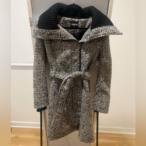 Express belted fall coat